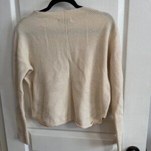 Babaton by Aritzia Ribbed Knit Mock Neck Sweater – Cream – Size S